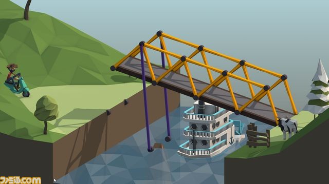 Poly Bridge 新感覚の橋造りシミュレーション 橋ゲー 登場 とっておきインディーvol 93 ファミ通 Com