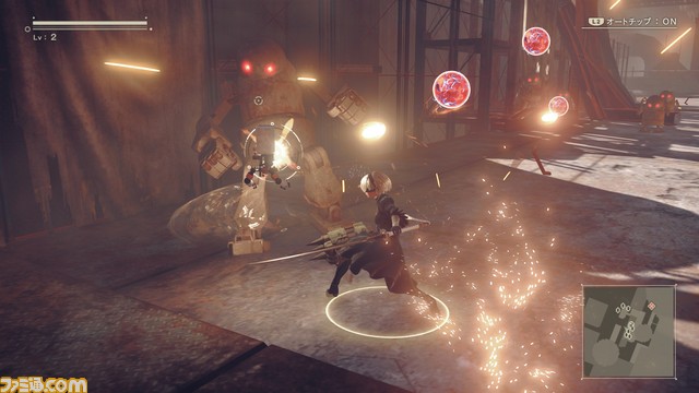 『NieR:Automata(ニーア オートマタ)』爽快なアクションバトルの詳細を最新画面とともにお届け!_19