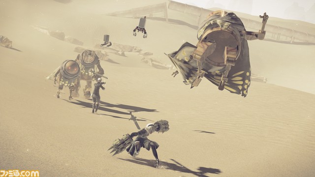 『NieR:Automata(ニーア オートマタ)』爽快なアクションバトルの詳細を最新画面とともにお届け!_09