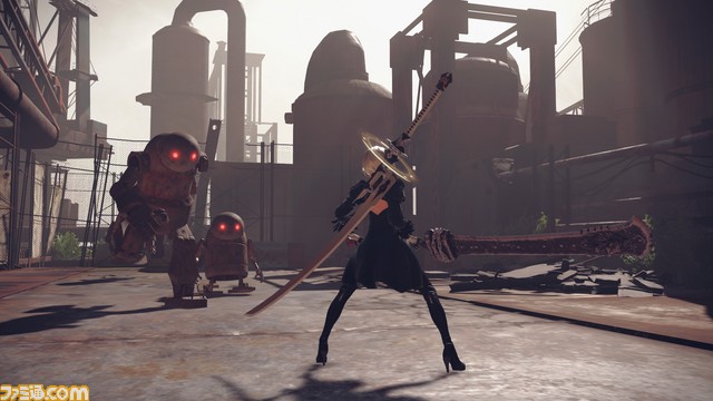 『NieR:Automata(ニーア オートマタ)』爽快なアクションバトルの詳細を最新画面とともにお届け!_06