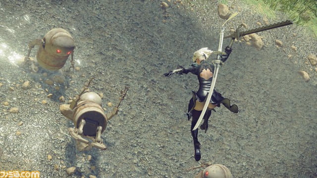 『NieR:Automata(ニーア オートマタ)』爽快なアクションバトルの詳細を最新画面とともにお届け!_05