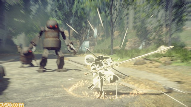 『NieR:Automata(ニーア オートマタ)』爽快なアクションバトルの詳細を最新画面とともにお届け!_16
