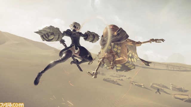 『NieR:Automata(ニーア オートマタ)』爽快なアクションバトルの詳細を最新画面とともにお届け!_08