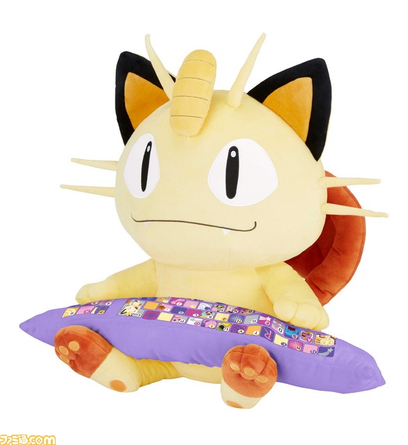 『ポケットモンスター』ニャースがPC作業をお手伝い！　ぬいぐるみ型PCクッションが登場_04