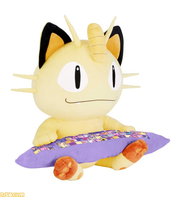 『ポケットモンスター』ニャースがPC作業をお手伝い！　ぬいぐるみ型PCクッションが登場_05
