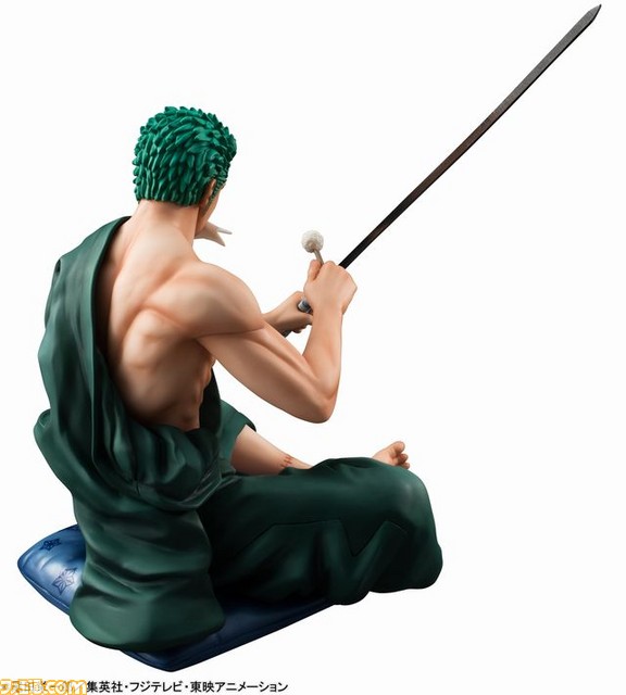 『ONE PIECE』の剣士・ゾロが、愛刀の手入れをする渋い姿でフィギュア化_04