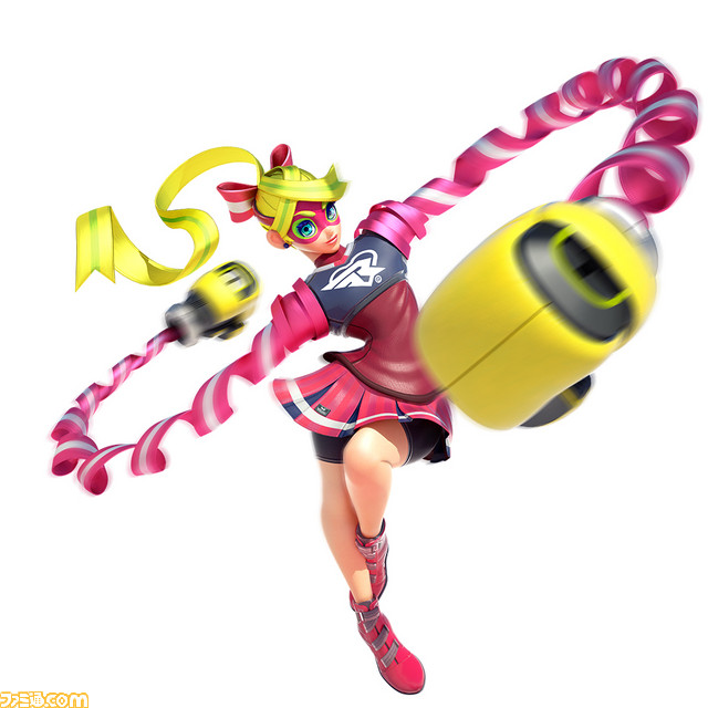 【画像・動画追加】両手にJoy-Conを持ち、キャラクターの伸びるウデを活かして戦う体感操作の格闘スポーツ『ARMS』、2017年春発売【Nintendo Switch プレゼンテーション】_21
