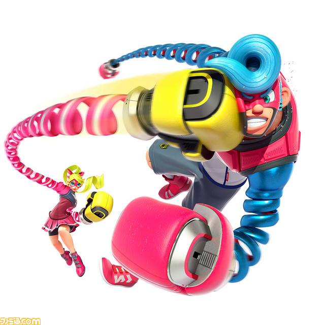 【画像・動画追加】両手にJoy-Conを持ち、キャラクターの伸びるウデを活かして戦う体感操作の格闘スポーツ『ARMS』、2017年春発売【Nintendo Switch プレゼンテーション】_25