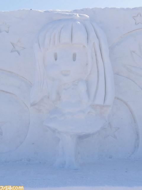 『FFVII』や『ラブライブ！サンシャイン!!』、雪ミクなど人気キャラの雪像が並んださっぽろ雪まつり_16