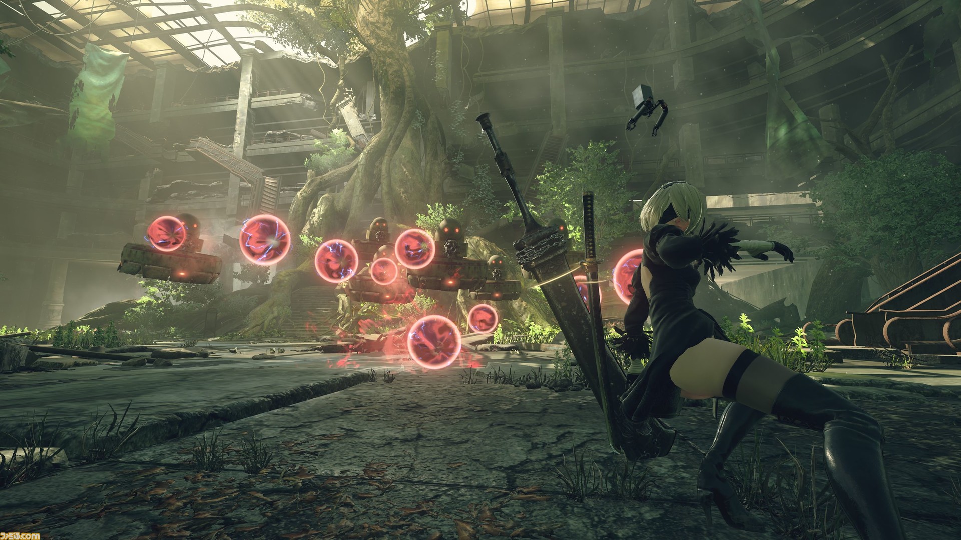 Nier Automata ニーア オートマタ のバトルアクションの魅力を凝縮したプレイ動画が公開 ファミ通 Com Nier Automata ニーア オートマタ のバトルアクションの魅力を凝縮したプレイ動画が公開 ファミ通 Com