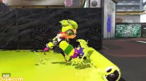 Splatoon2 スプラトゥーン2 ローラー使用時に地面を塗りながら移動し続けているとスピードがアップするように変化 ファミ通 Com Splatoon2 スプラトゥーン2 ローラー使用時に地面を塗りながら移動し続けているとスピードがアップするように変化 ファミ通 Com