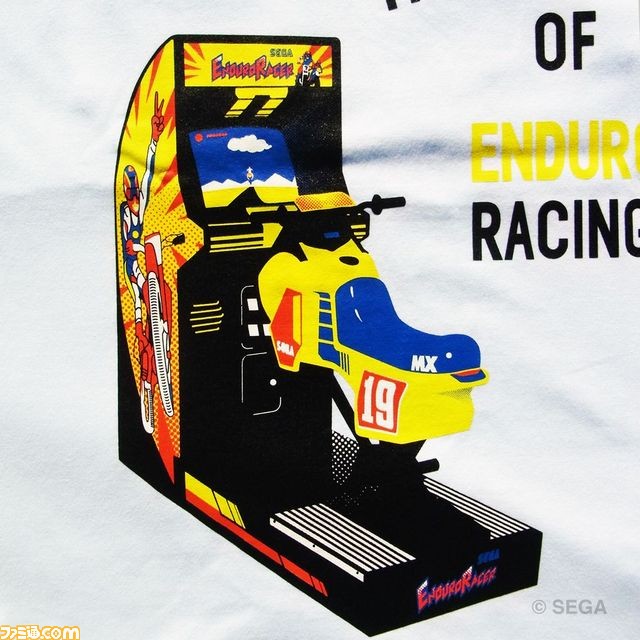 セガのレトロゲームTシャツ『エンデューロレーサー』と