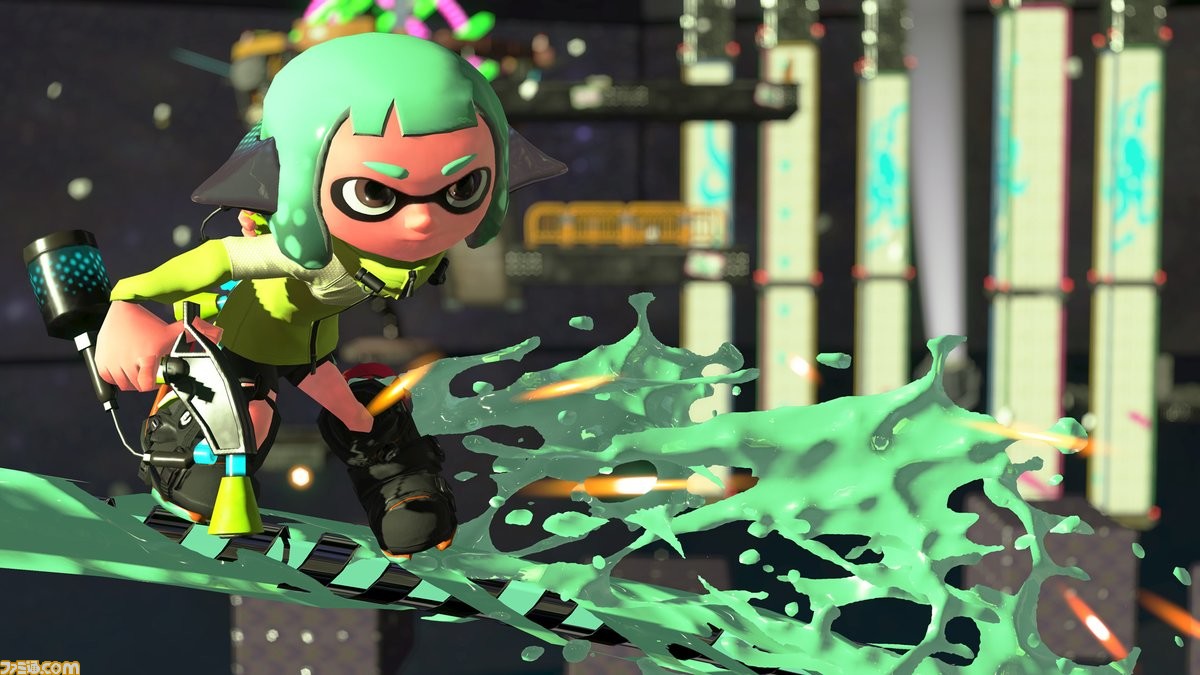 スプラトゥーン2 ヒーローモードに登場する新たなギミック ライドレール の情報が公開 ファミ通 Com