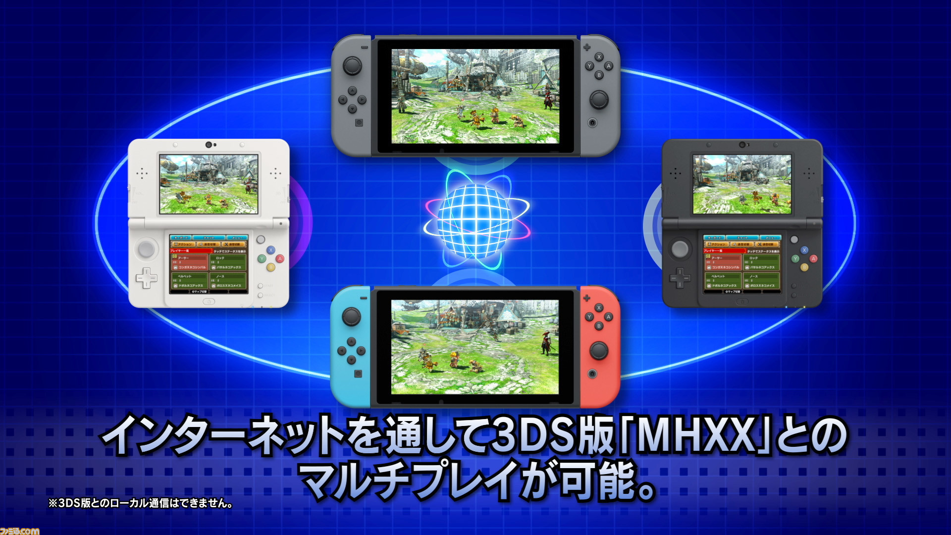 モンスターハンターダブルクロス Nintendo Switch Ver インターネット通信で3ds版とのマルチプレイが可能 セーブデータの相互移行も可能 ファミ通 Com