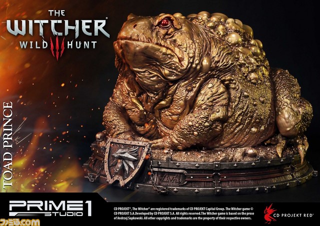 『ウィッチャー3 ワイルドハント』のカエルの王子様がスタチューに！ラグジュアリー感溢れるゴールドVer._15