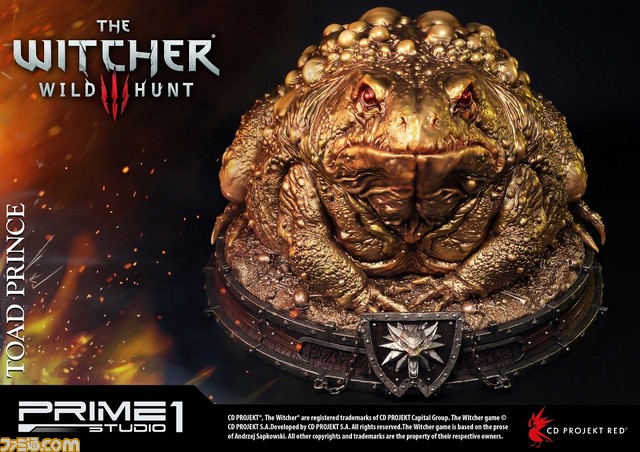 『ウィッチャー3 ワイルドハント』のカエルの王子様がスタチューに！ラグジュアリー感溢れるゴールドVer._12