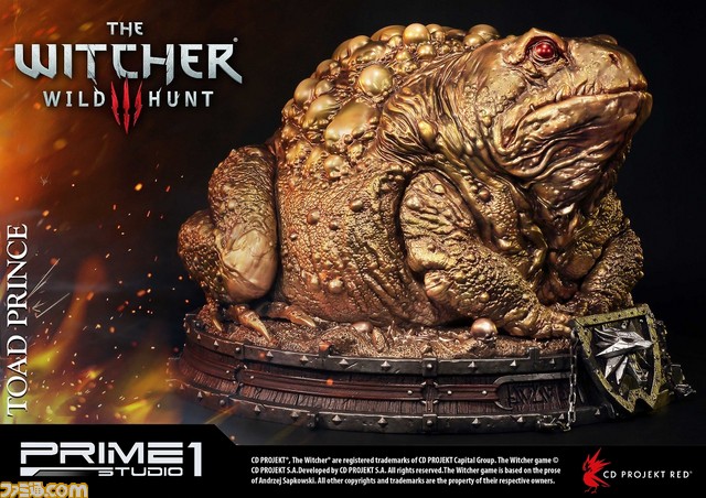 『ウィッチャー3 ワイルドハント』のカエルの王子様がスタチューに！ラグジュアリー感溢れるゴールドVer._13