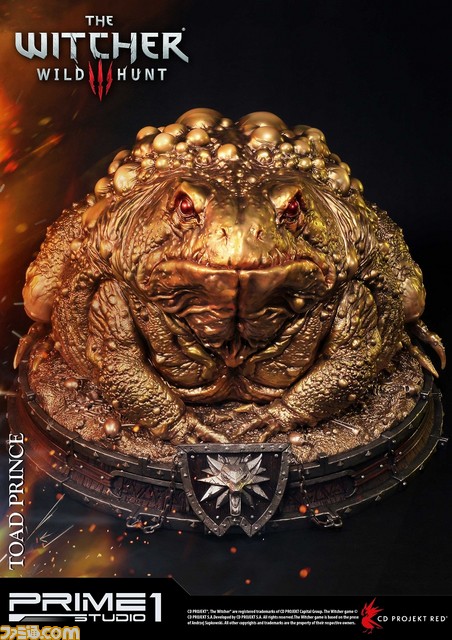 『ウィッチャー3 ワイルドハント』のカエルの王子様がスタチューに！ラグジュアリー感溢れるゴールドVer._11
