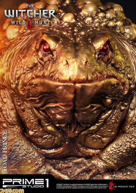 『ウィッチャー3 ワイルドハント』のカエルの王子様がスタチューに！ラグジュアリー感溢れるゴールドVer._05