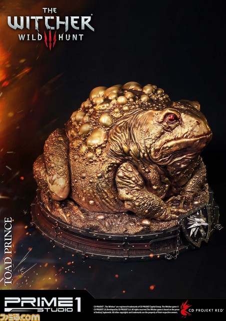 『ウィッチャー3 ワイルドハント』のカエルの王子様がスタチューに！ラグジュアリー感溢れるゴールドVer._08