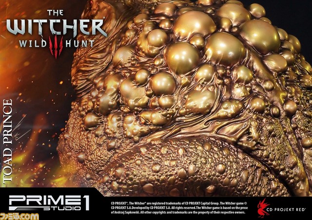 『ウィッチャー3 ワイルドハント』のカエルの王子様がスタチューに！ラグジュアリー感溢れるゴールドVer._07