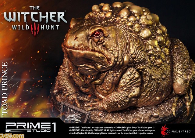 『ウィッチャー3 ワイルドハント』のカエルの王子様がスタチューに！ラグジュアリー感溢れるゴールドVer._02