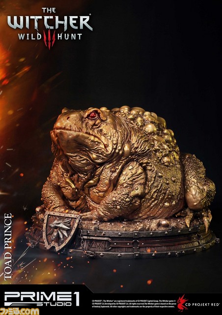 『ウィッチャー3 ワイルドハント』のカエルの王子様がスタチューに！ラグジュアリー感溢れるゴールドVer._10