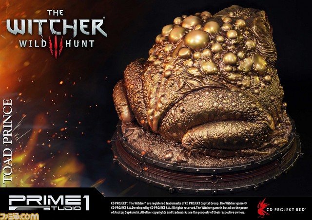 『ウィッチャー3 ワイルドハント』のカエルの王子様がスタチューに！ラグジュアリー感溢れるゴールドVer._14
