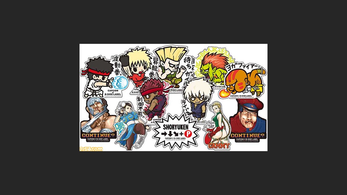 ウルトラストリートファイターii Capcom B Side Label コラボステッカーの一般販売を6月29日に開始 ファミ通 Com