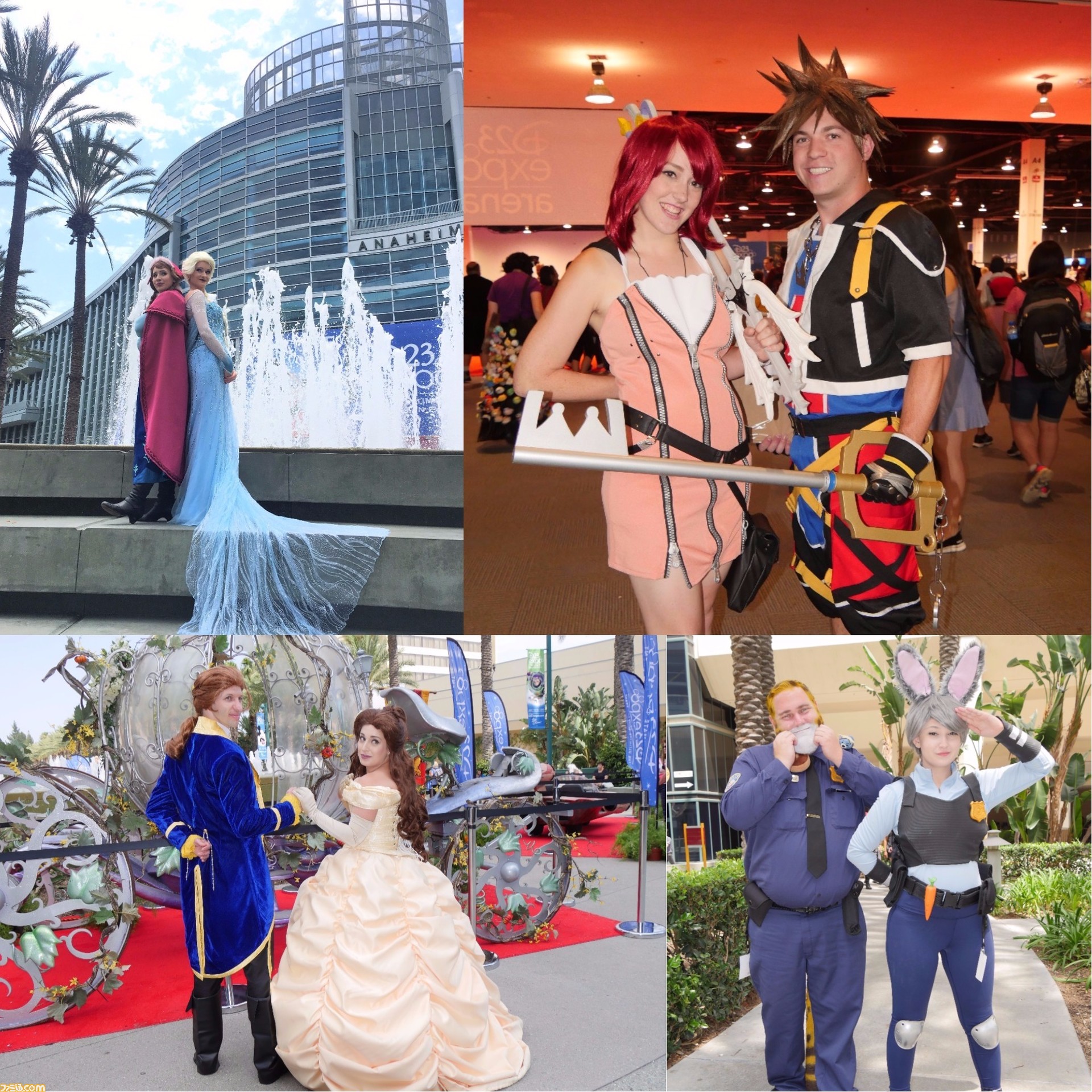 キングダム ハーツ のキャラクターやディズニープリンセスが大集合 コスプレイヤー写真をお届け D23 Expo 17 ファミ通 Com