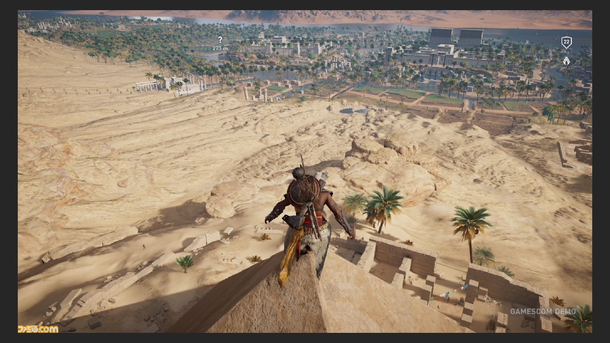 アサシン クリード オリジンズ プレイリポート 広大なエジプトを自由に探検 Gamescom 17 ファミ通 Com