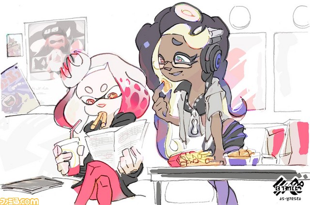 スプラトゥーン2 第2回フェス ご一緒にいかがですか マックフライポテト Vs チキンマックナゲット のイラストが公開 ファミ通 Com