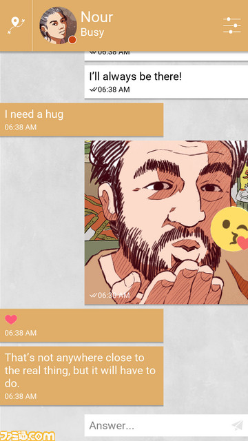 難民として安息の地を目指す妻を、チャットアプリで支え見守るゲーム『Bury me, my Love』【IndieCade 17】_03