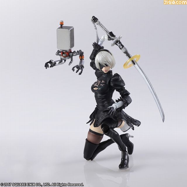 『NieR:Automata』“2B”と“機械生命体”アクションフィギュアが手のひらサイズで登場_06