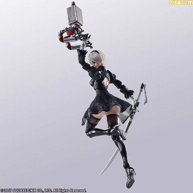 『NieR:Automata』“2B”と“機械生命体”アクションフィギュアが手のひらサイズで登場_07