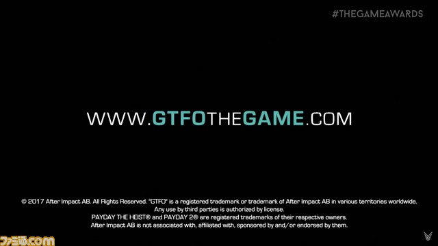 『GTFO』スウェーデンのデベロッパーが手掛けるCo-opアクションの新作を発表【The Game Awards 2017】_06
