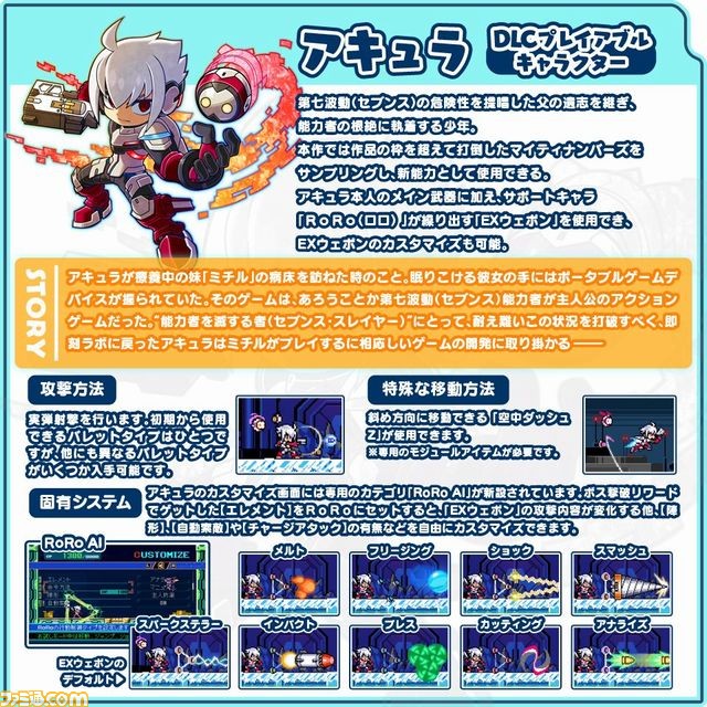 『マイティガンヴォルト バースト』に3人のプレイアブルキャラクターが追加! 壁紙や体験版の配信も開始_04