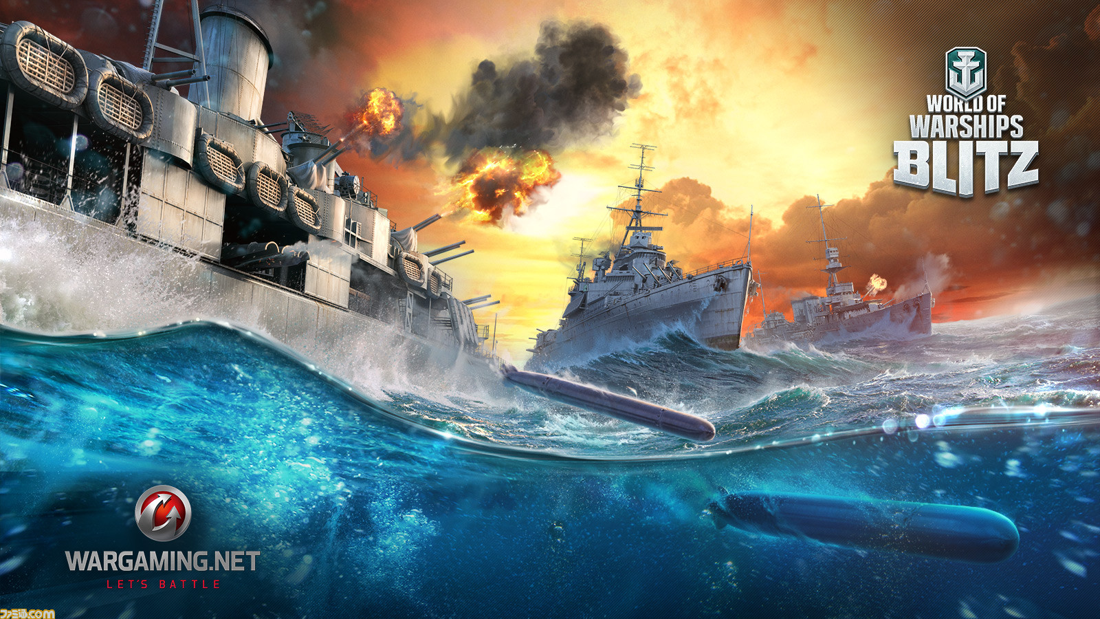 World Of Warships Blitz モバイル版 が1月18日より正式サービス開始 事前登録でtier Iiiプレミアム艦艇 Aurora がもらえる ファミ通 Com