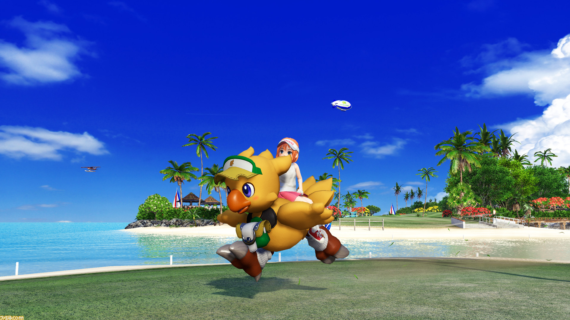 チョコボに乗ってコースを疾走 ファイナルファンタジー30周年 New みんgol 魅力満載のコラボを紹介 先出し週刊ファミ通 ファミ通 Com