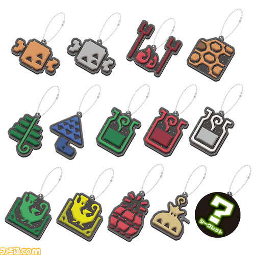 モンスターハンター ワールド アイテムアイコンラバーマスコットコレクション 武器アイコン連結チャームコレクションが発売 ファミ通 Com