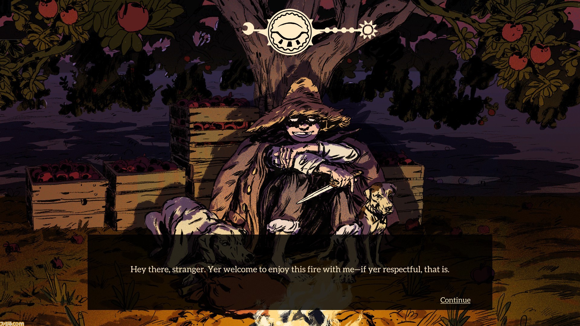 旅人が集う焚き火を前に 物語や伝説が紡がれる 流浪の旅と物語の誕生がテーマのadv Where The Water Tastes Like Wine ファミ通 Com 旅人が集う焚き火を前に 物語や伝説が紡がれる 流浪の旅と物語の誕生がテーマのadv Where The Water Tastes Like Wine ファミ通 Com
