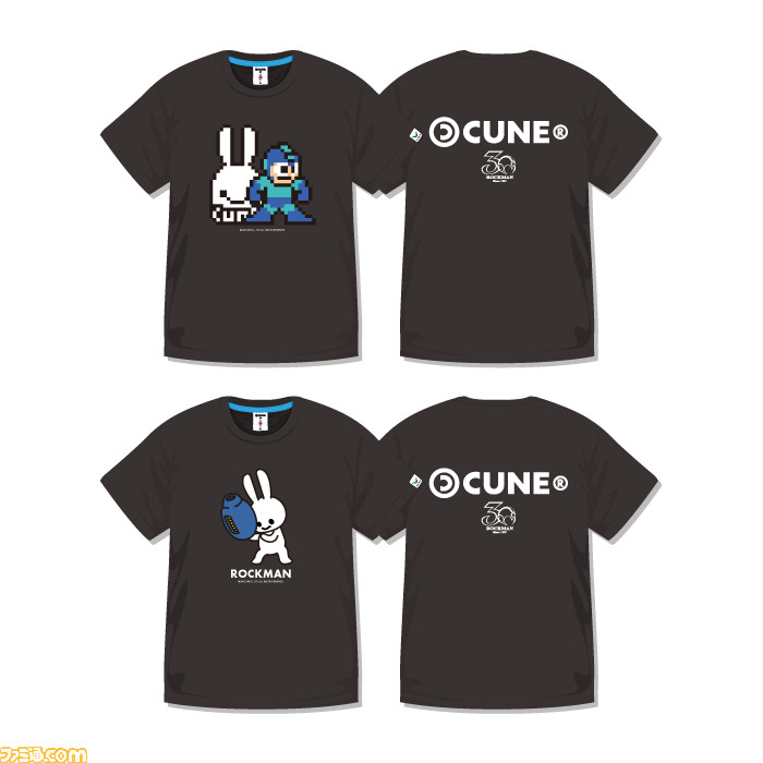 ロックマン とウサギをメインビジュアルとするアパレルブランド Cune のコラボtシャツが発売決定 ファミ通 Com