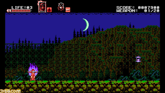 『Bloodstained: Curse of the Moon』が5月24日に発売決定、五十嵐孝司氏がKickStarterで開発を約束した8Bitの2Dアクションがついに_03