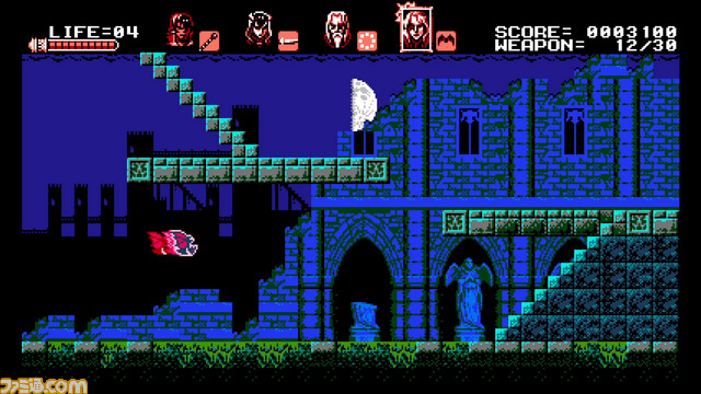 『Bloodstained: Curse of the Moon』が5月24日に発売決定、五十嵐孝司氏がKickStarterで開発を約束した8Bitの2Dアクションがついに_24