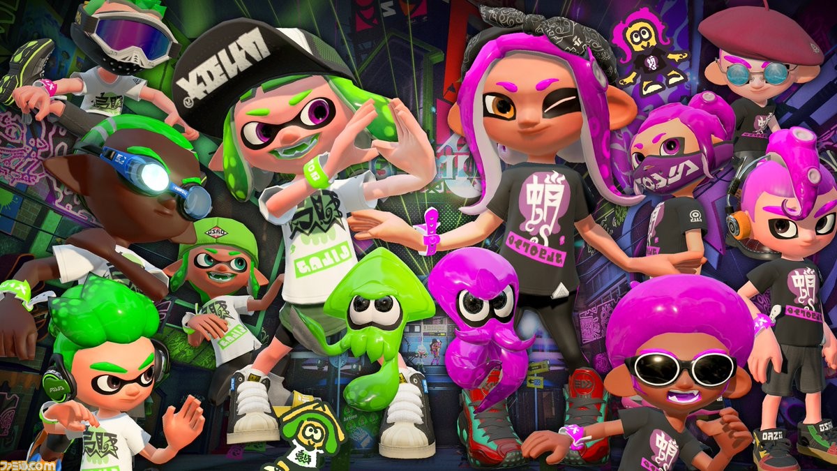 スプラトゥーン2 発売1周年記念フェス 選ぶならどっち イカ Vs タコ が7月21日より開催決定 フェス期間のバトル中は全員が選んだ陣営の姿に ファミ通 Com