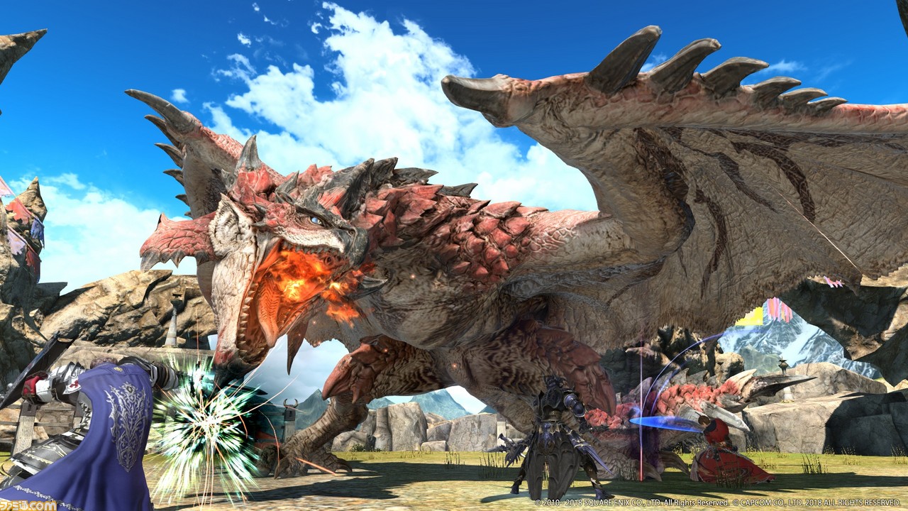 ファイナルファンタジーxiv で モンスターハンター ワールド とのコラボイベント リオレウス狩猟戦 が8月7日に開始 ファミ通 Com