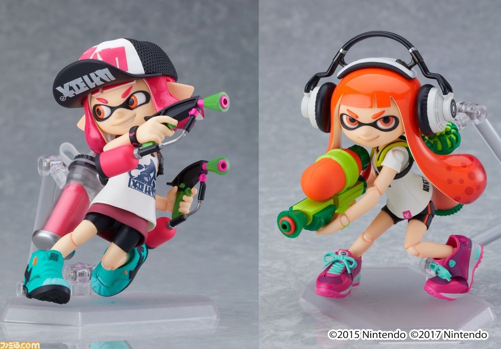 Splatoon の ガール のアクションフィギュア2体セットが本日 9月11日 より予約開始 スプラシューター や スタジオヘッドホン などの付属品も ファミ通 Com