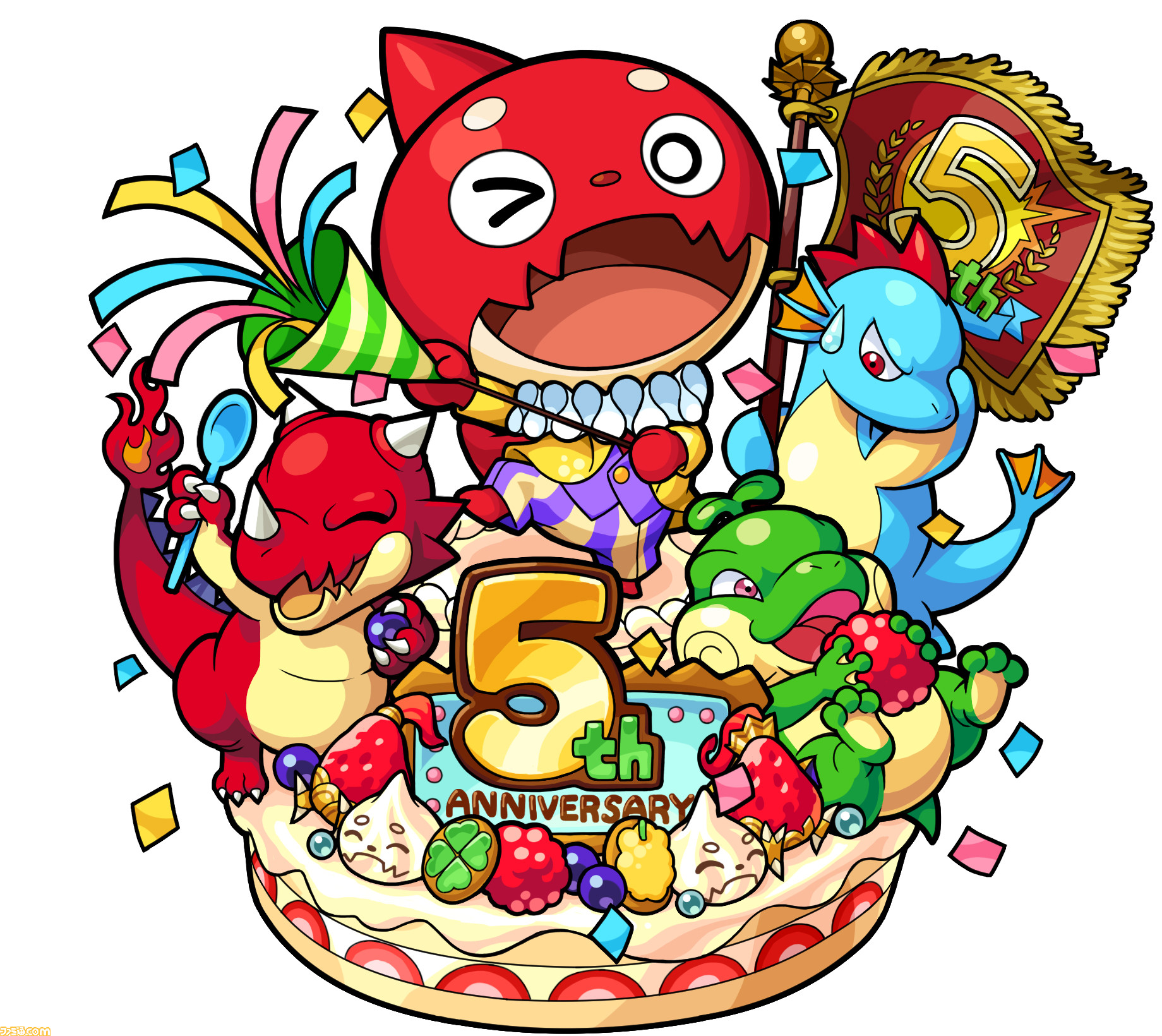 モンスターストライク 5周年記念特集 最新情報やユーザーアンケート ポスター付録など企画満載で5周年をお祝い 先出し週刊ファミ通 ファミ通 Com