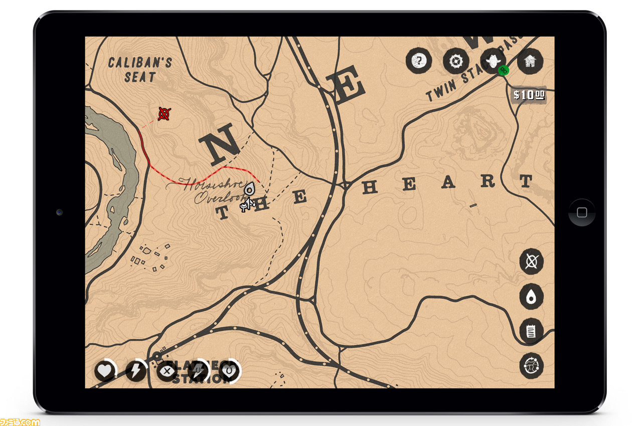 『レッド・デッド・リデンプション2』iOS/Android版コンパニオンアプリが発表。ゲームと連動したインタラクティブマップや主人公の日記を利用・閲覧可能_01