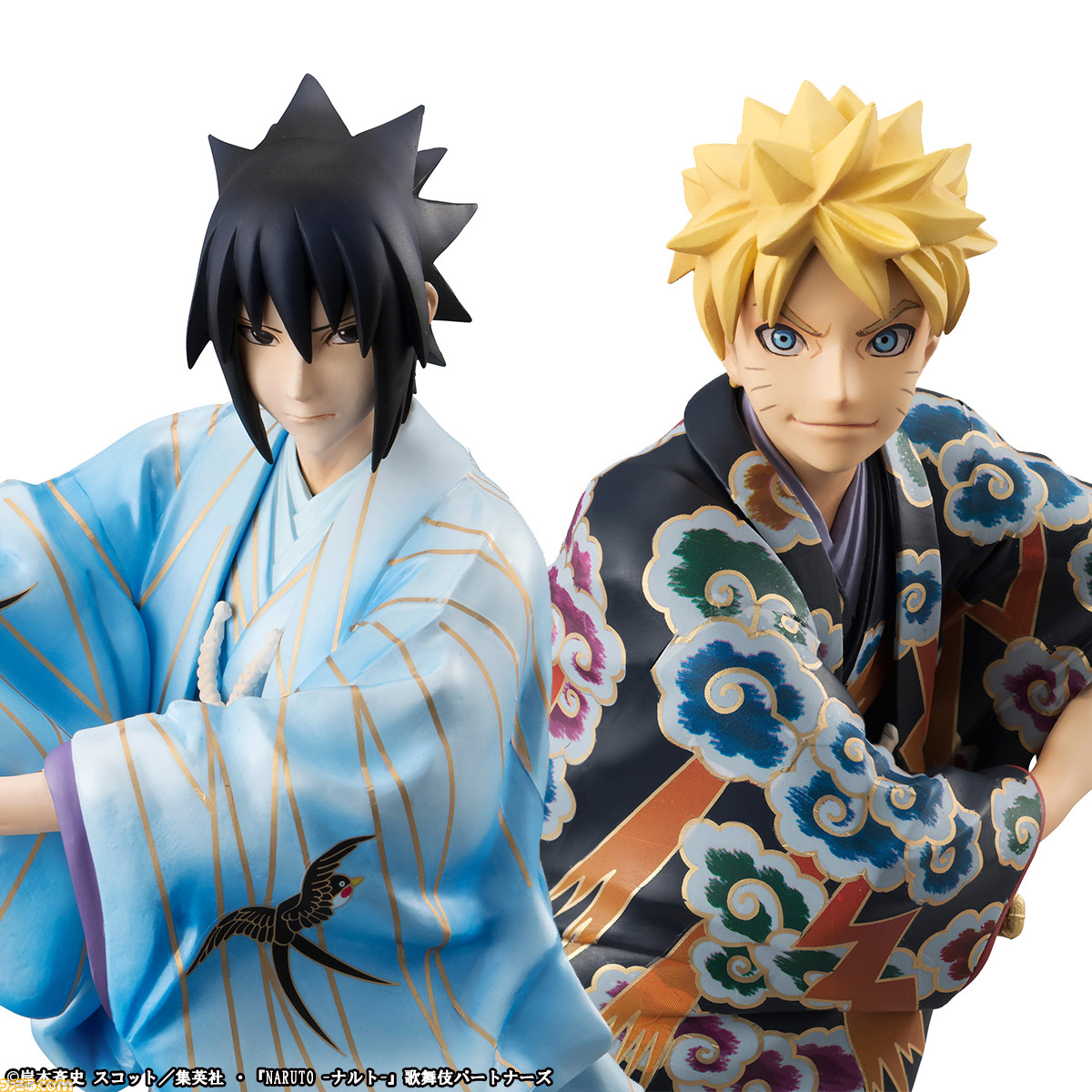 NARUTO -ナルト-』と歌舞伎の初コラボフィギュアが登場！ 着物姿で刀を